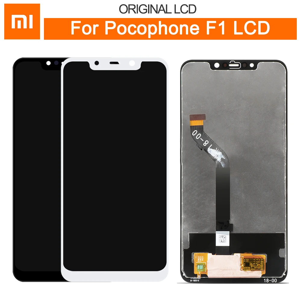 Оригинальный Для 6 18 &quotXiaomi Pocophone F1 ЖК дисплей экран + сенсорная панель дигитайзер