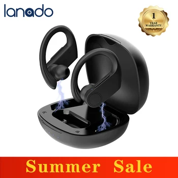 

2020 Newest TWS Bluetooth Earhook Bluetooth 5.0 Sports Wireless Earphones IPX7 Waterproof Super Bass Earbuds TWS for Running