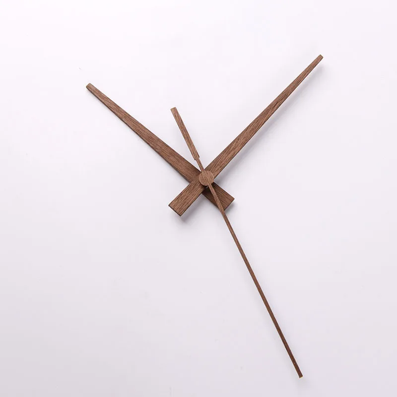 Solid Wood DIY Wall Clock Hands Repair Parts Tools Home Decor Walnut Wood Quartz Clock Pointers 12 14 inch Clocks Suitable for
