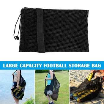 

Drawstring Mesh Bag Large Capacity Multipurpose Storage Bag for Basketball Volleyball BHD2