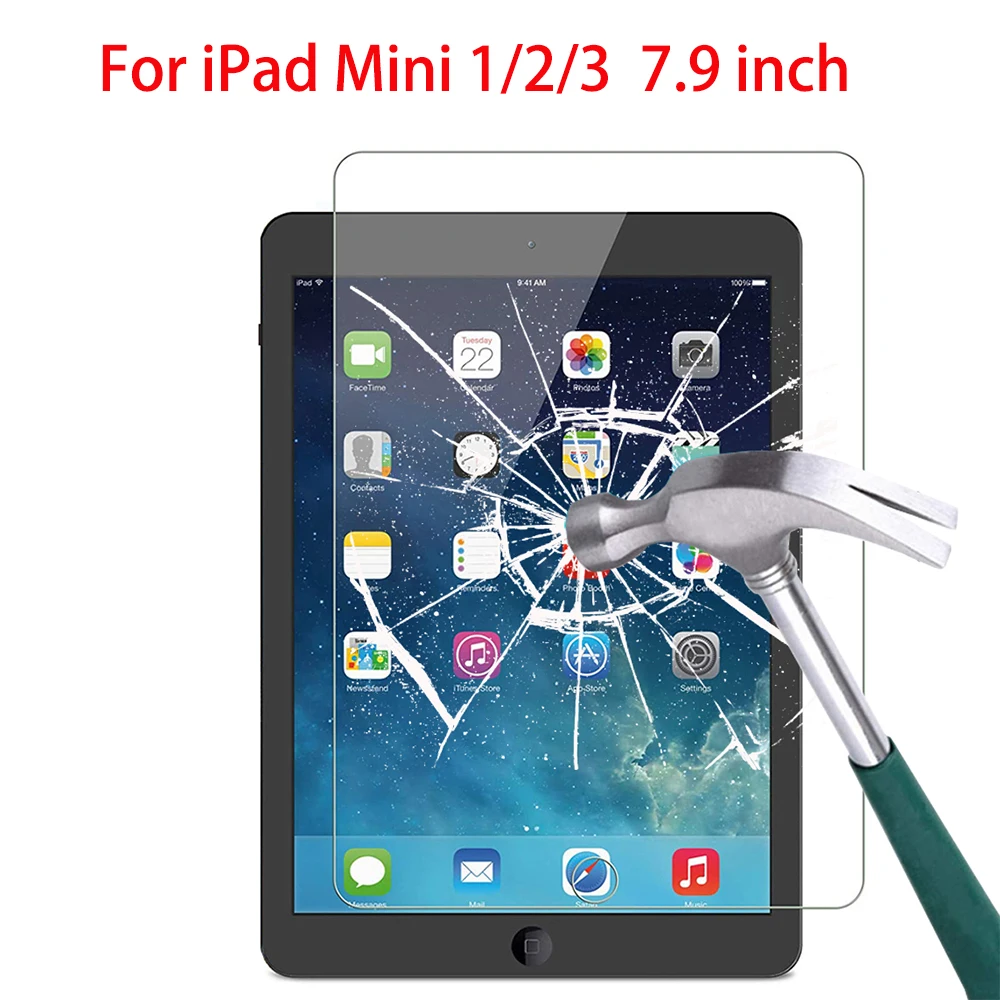 iPad 용 강화 유리 7.9 인치 미니 1 2 3 화면 보호기 보호 필름 A1599 A1600 A1601 A1489 A1490 A1491 A1432 A1454