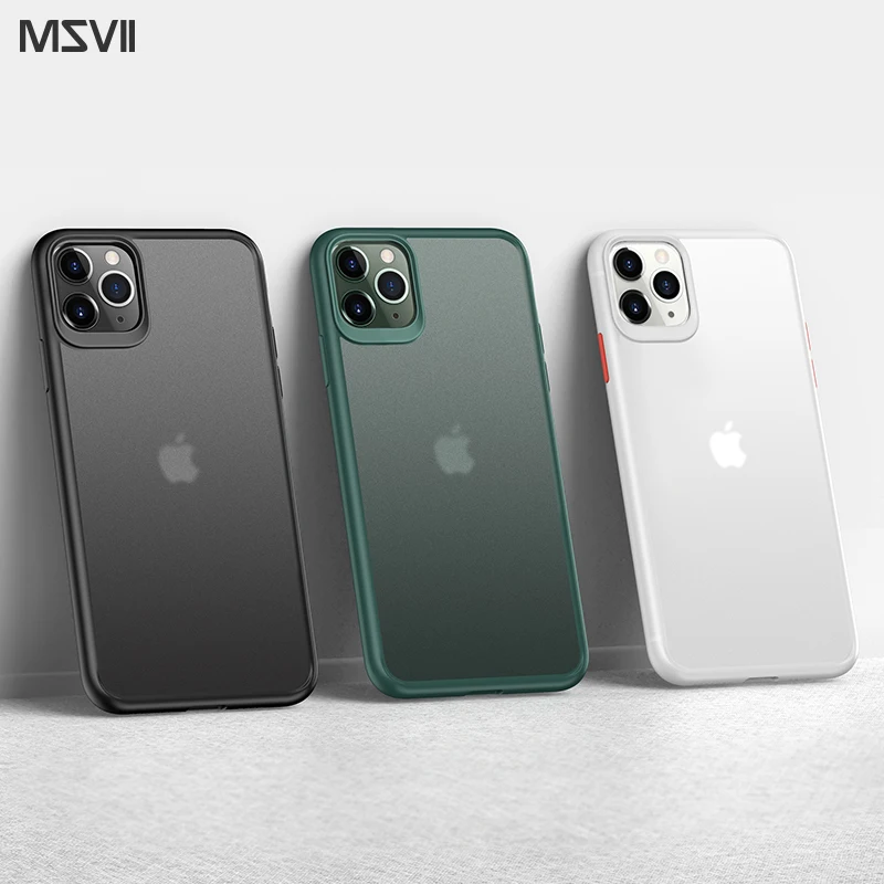 Ударопрочный матовый чехол для iphone x xs xr max 11 pro Upgrade силиконовый мягкий анти пот и