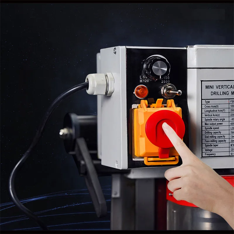 Small Drilling And Milling Integrated Machine Desktop Multi-function Drilling Machine Adjustable Speed Metal Processing 500W