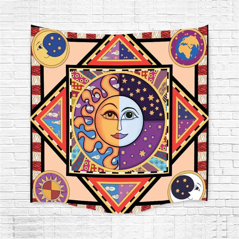 Simsant Mandala Tapestry Hippie Bohemian Galaxy Psychedelic Flower Wall Hanging Tapestries for Living Room Bedroom Home Decor | Дом и сад