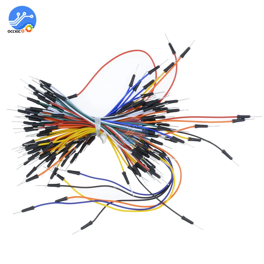65 шт. макетные соединительные кабели для Arduino Jump код провода комплект хлеба пластины линии