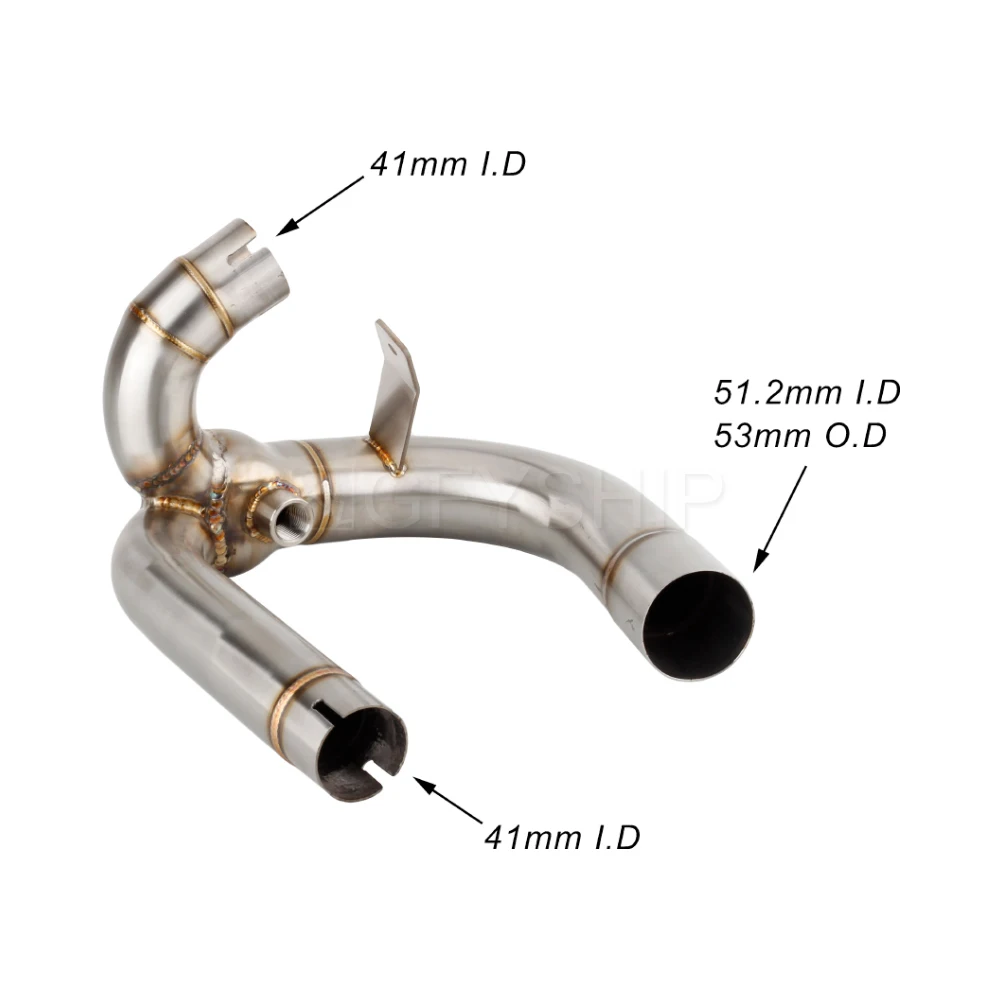 For Ducati Hypermotard 1100 2007 2008 2009 Hypermotard 1100 Evo 10-12 Motorcycle Exhaust Muffler Link Pipe Slip-on - Image 5