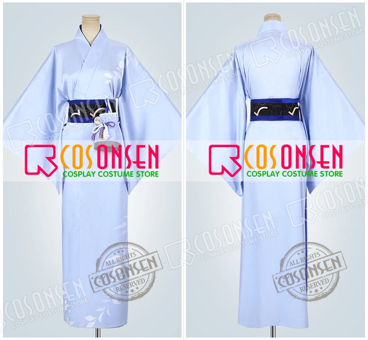 Touken Ranbu Honebami Toushirou Косплей Костюм юката Повседневная версия кимоно косплей ONSEN Сделано
