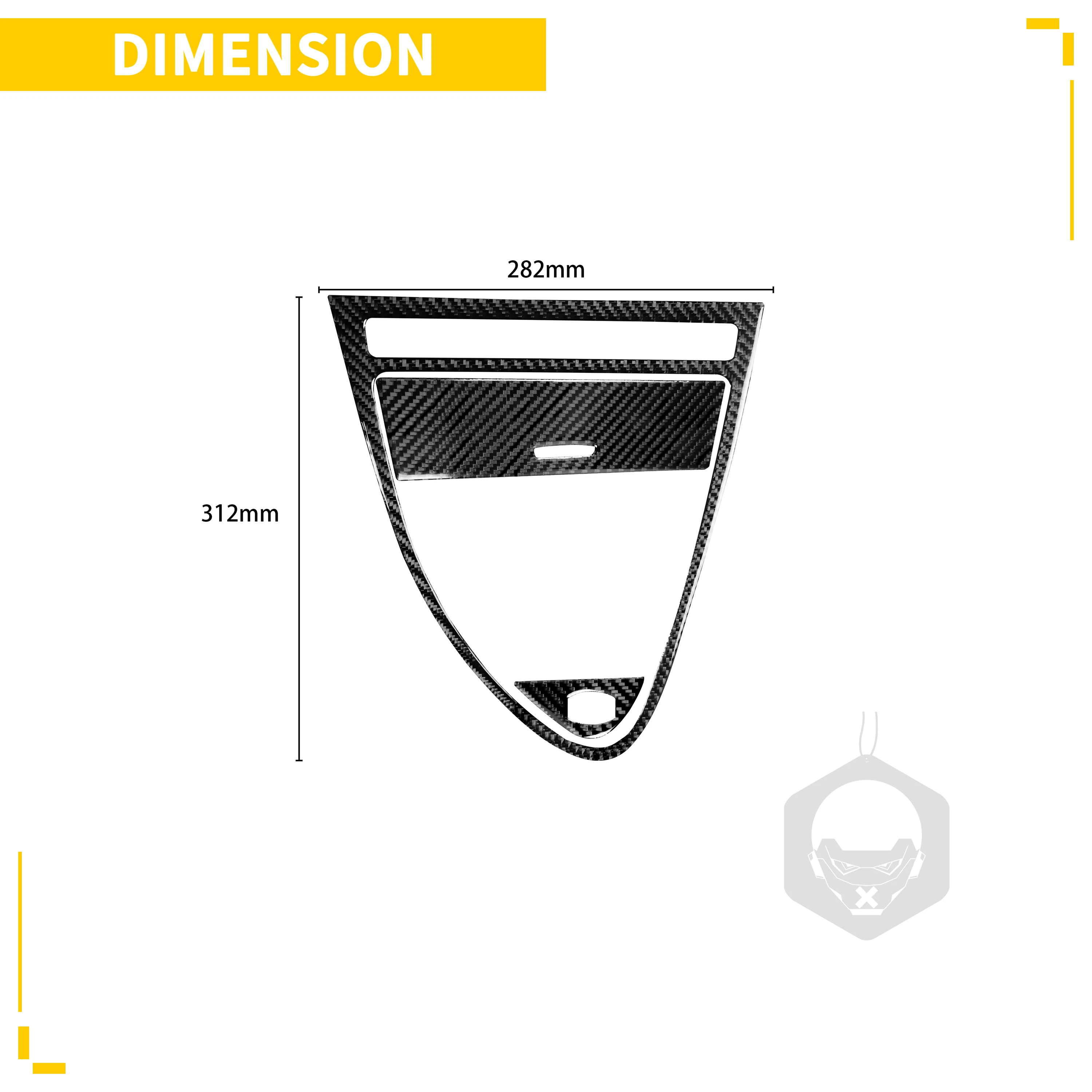 Adesivo de fibra de carbono para retrovisor