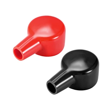 

uxcell Battery Terminal Insulating Rubber Protector Covers for 43mm Terminal 15mm Cable Red Black 1 Pair