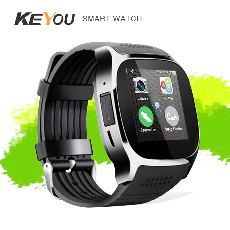 Мужские и женские Смарт часы с поддержкой SIM карты TF камеры Bluetooth для телефона