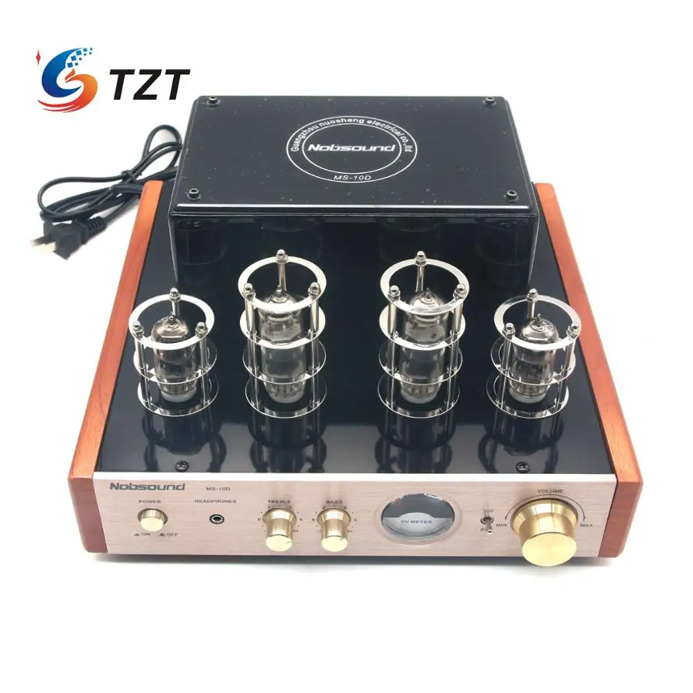 TZT 220V MS-10D ламповый усилитель стерео аудио HiFi для наушников твердотельный |