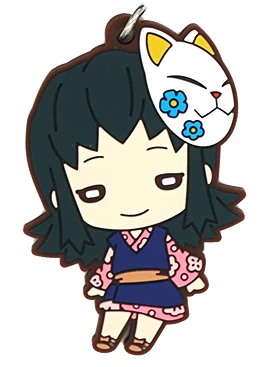 08 Makomo Demon Slayer Kimetsu no Yaiba аниме Kamado Tanjirou Nezuko Agatsuma Zenitsu Kibutsuji Muzan резиновый брелок - Цвет: 08 Makomo