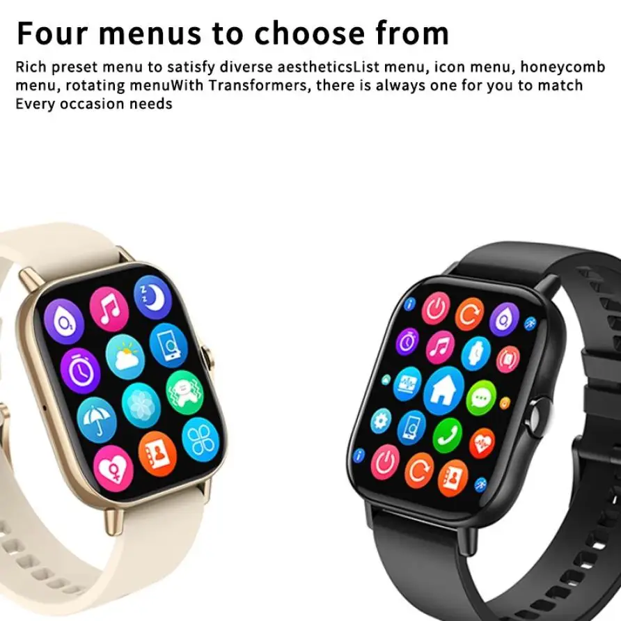 DT94 1.78 inch Bluetooth Call Smart Watch Full Touch Blood Pressure Heart Rate Monitor Smartwatch Wristband for Android IOS