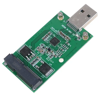 

1Pc Mini USB 3.0 to PCIE mSATA External SSD PCBA Conveter Adapter Card Computer Parts Components