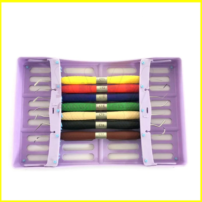 Dental resin filler Aesthetic restoration kit LM Resin knife Plastic dresser with silicone handle (3)