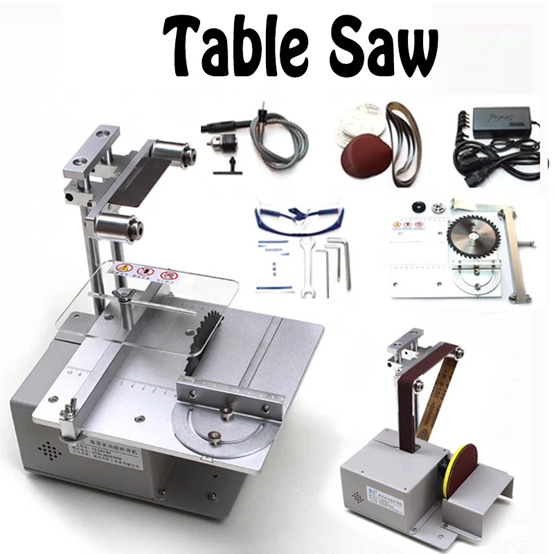 

Table Saw Micro Chainsaw Multi-function Mini Cutting Machine DIY Woodworking Saws Precision Desktop Cutter Carpentry Saw