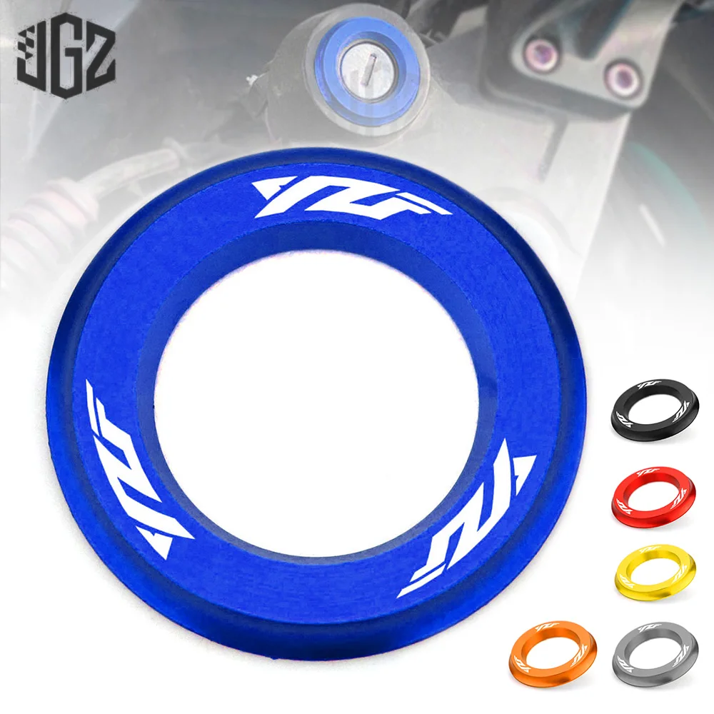 Motorcycle Ignition Switch Cover Key Ring Hole Cnc Aluminum Circle Cap For Yamaha Yzf R1 R3 R15