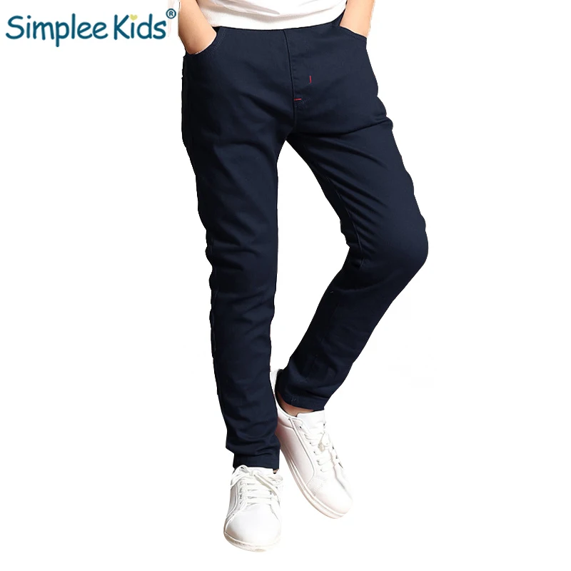 Simplee/детские весенние брюки для мальчиков детские длинные штаны Детские осенние