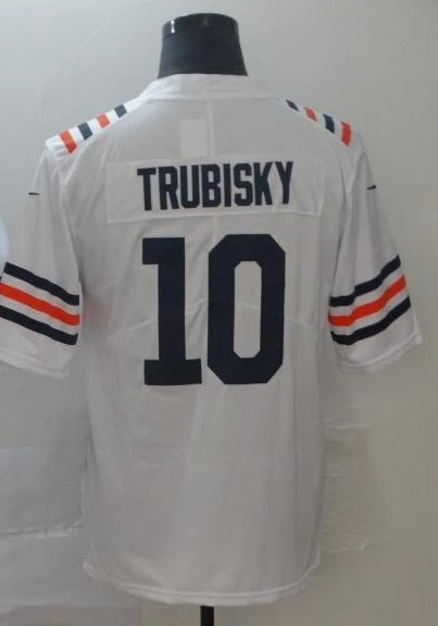 As photo Все сшитые мужские wo Мужские Молодежные Детские th Chicago Mitchell Trubisky 10 Джерси - Цвет: As photo