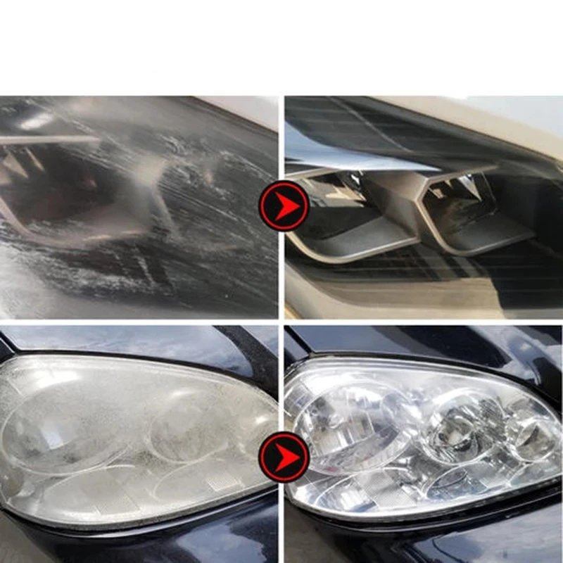 HGKJ DIY Headlight Restoration Polishing Kits Headlamp Clean Paste Systems Car Care Wash Head Lamps Brightener Refurbish Repair