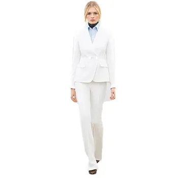 

Customized new fashion ladies double-breasted suit two-piece suit (coat + pants) ladies fashion slim business suit