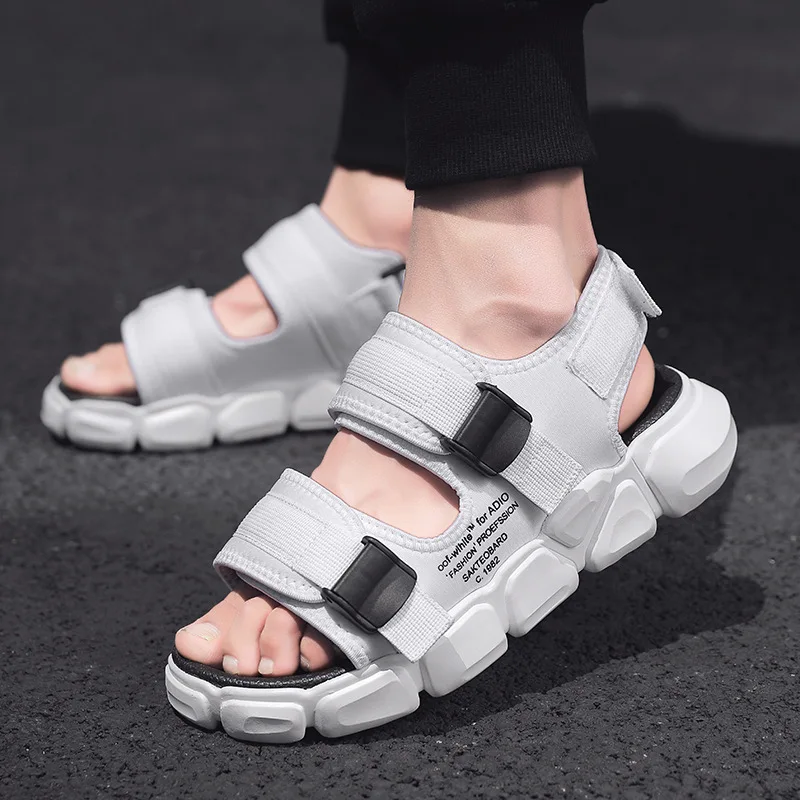 

Autumn Viet Nam Sandals 2019 New Style Rome Slippers Fashion Outer Wear Beach Flip-flops Autumn Slipper Men's Fashion