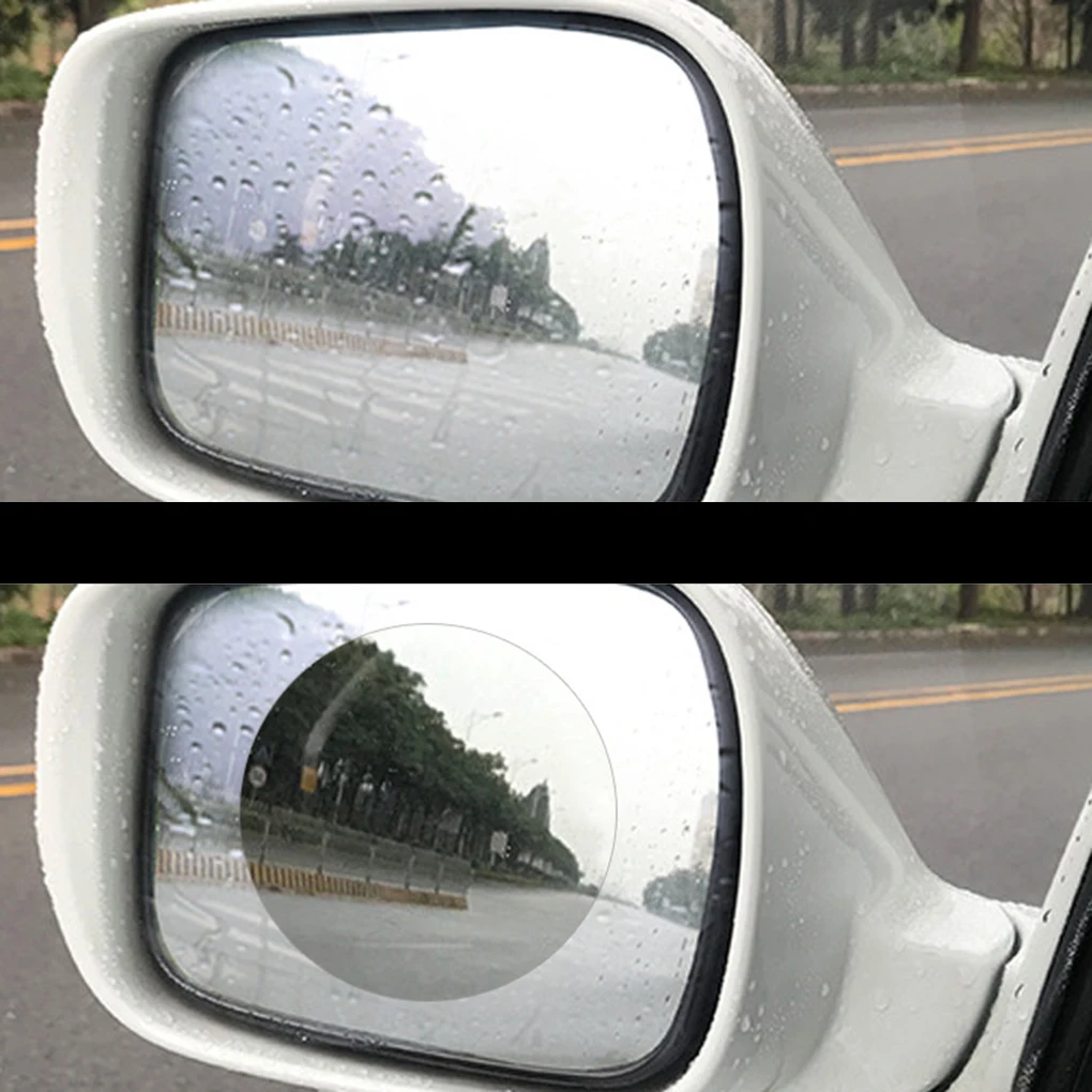 2pcs Car Rearview Mirror Anti Rain Film Universal Auto Mirror