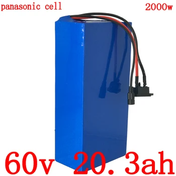 شراءشحن الجمارك واجب 60V 1500W 2000W ليثيوم بطارية 60V 20AH سكوتر بطارية 60V 20AH الكهربائية دراجة بطارية استخدام Panason الخليوي