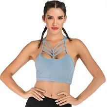 Сексуальный женский спортивный бюстгальтер с эффектом пуш-ап и открытой спиной из нейлона, Быстросохнущий укороченный жилет для фитнеса, топы для йоги, тренажерного зала, бега, тренировок, Femme