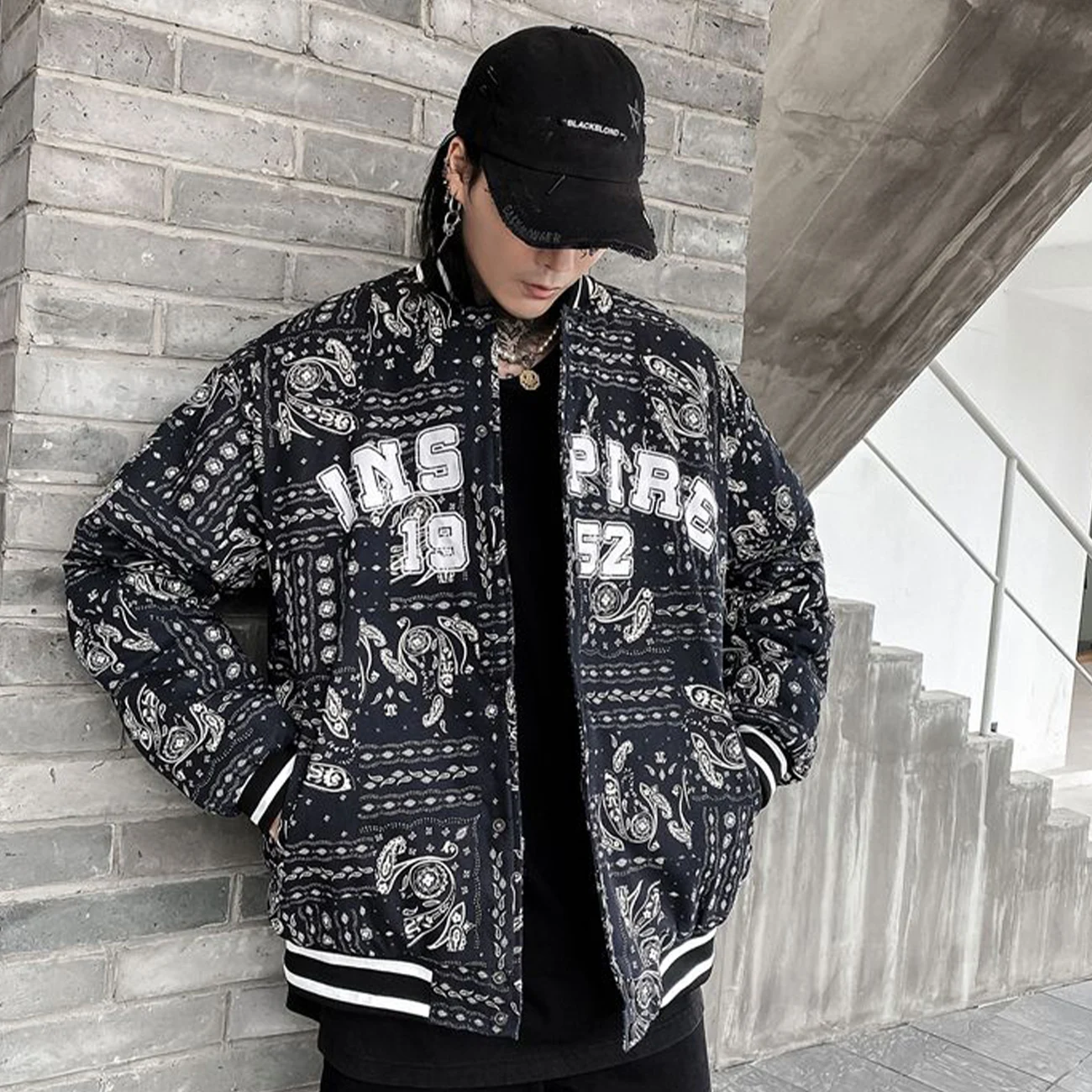 Bandana bomber jacket mens Clearance