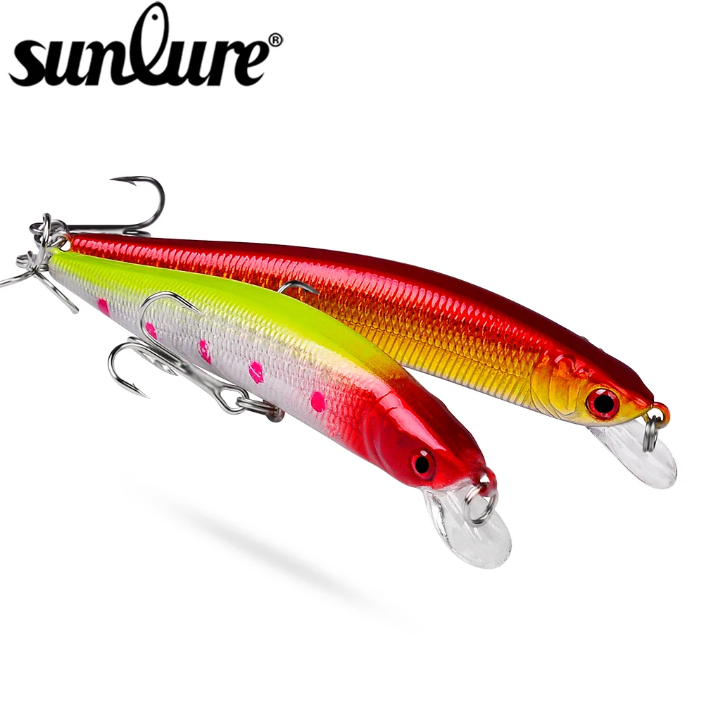 Sunlure 1 шт. жесткий Плавающий гольян 10 см-8 4 г верхняя Рыбалка удочка искусственный