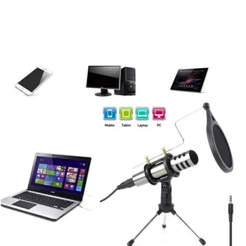 

New Suitable For Mobile Computer Voice Webcast K Song Microphone For Anchor Recording Microphone Stand Capacitor Set Microphone