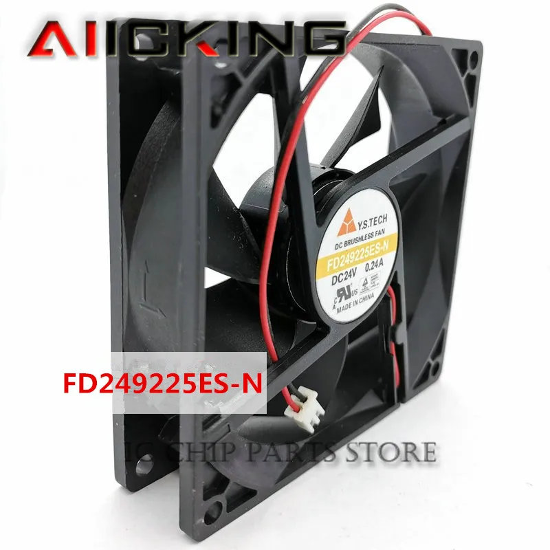 FD249225ES-N 9225 DC24V 0.24A 2WIRE Cooling fan 92*92*25MM Original in stock