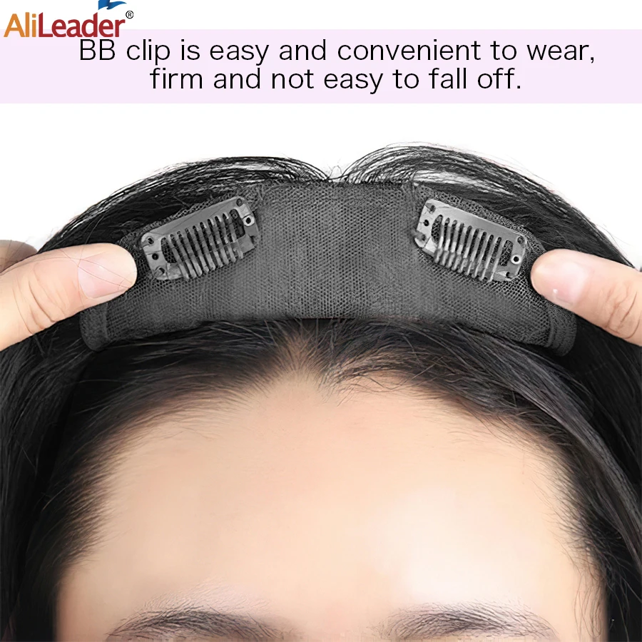 Hair Extensions Synthetic Clip In Hairpiece Fake Hairpieces 3 Clip In One Piece Hair Extension Soft Hairpieces With Bangs For Women