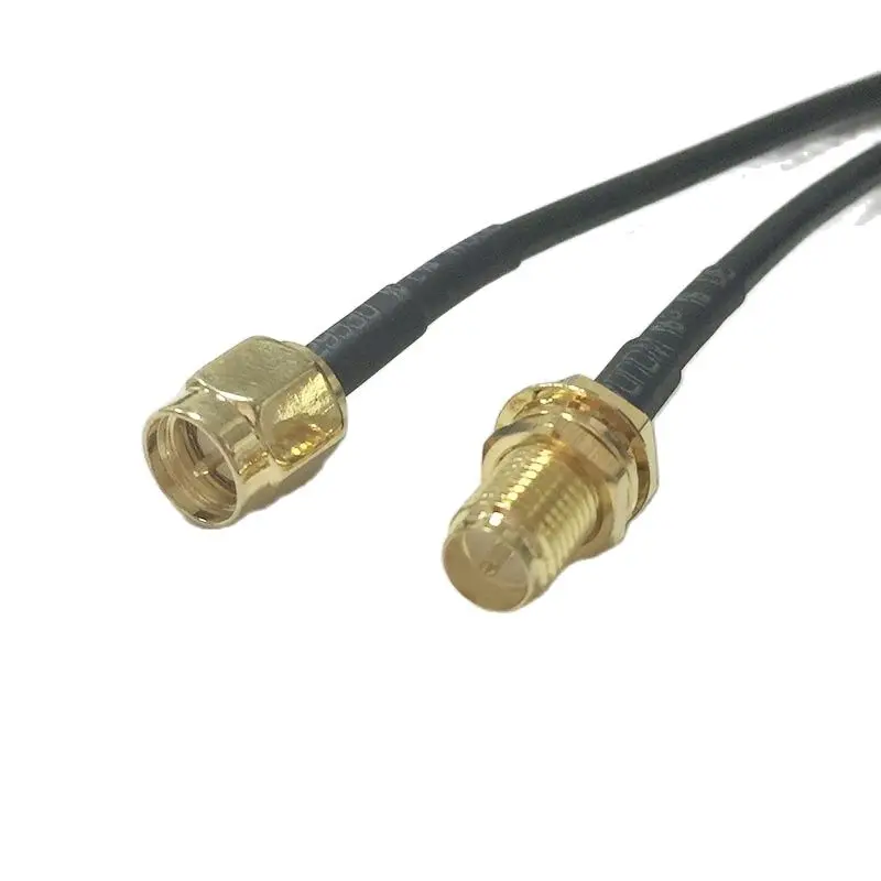 Modem Coaxial Cable SMA Male Plug Switch RP-SMA Female Jack Nut Connector RG174 Cable 20CM 8inch Adapter Jumper RF Pigtail haldane hifi 4pcs lot 20cm nordost odin audio jumper cable occ copper silver plated y spade banana plug connector bridge cable