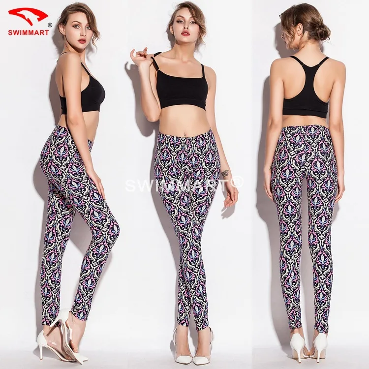 AliExpress Eaby леггинсы Европа и Америка Цифровые Брюки-дудочки с печатным рисунком облегающие удобные брюки женские