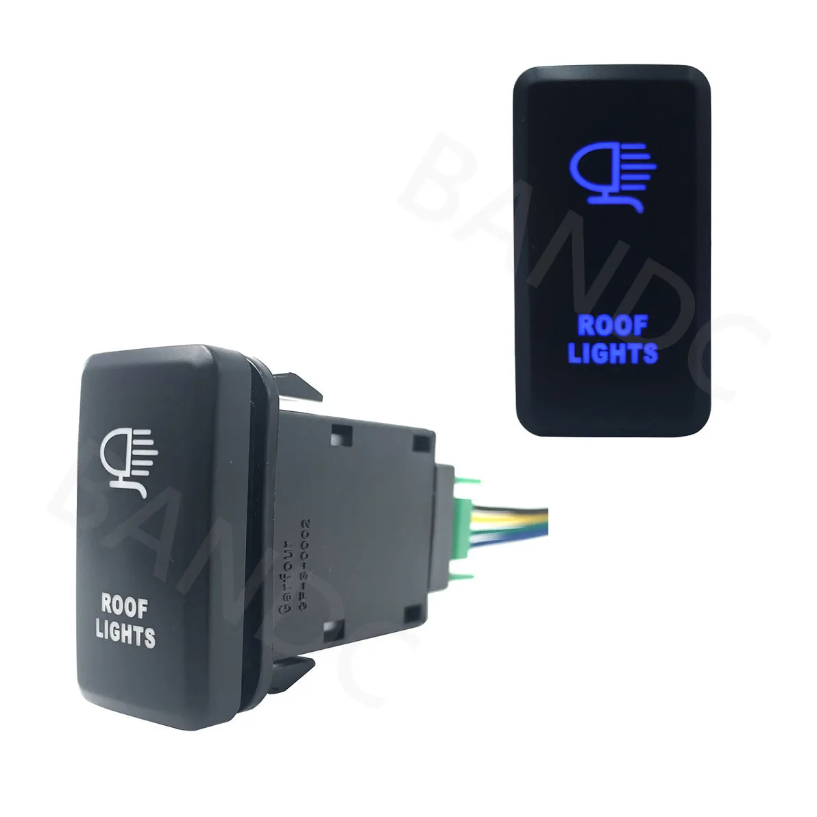 Doppio Led Blu, Telecamera Retromarcia Per Auto 3Amp 12V On Off Spst Push Switch Con Fili Per Toyota Prado Toyota Hilux Toyota Fj Cruiser