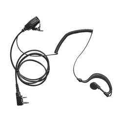 Oreillettes Radio à 2 voies en forme de G, crochet d'oreille, avec micro, talkie walkie, écouteurs pour Kenwood/Baofeng 