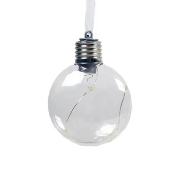 

Simulation Light Bulb Christmas Tree Lighting Small Pendant Christmas Shaped Filament Christmas Ball