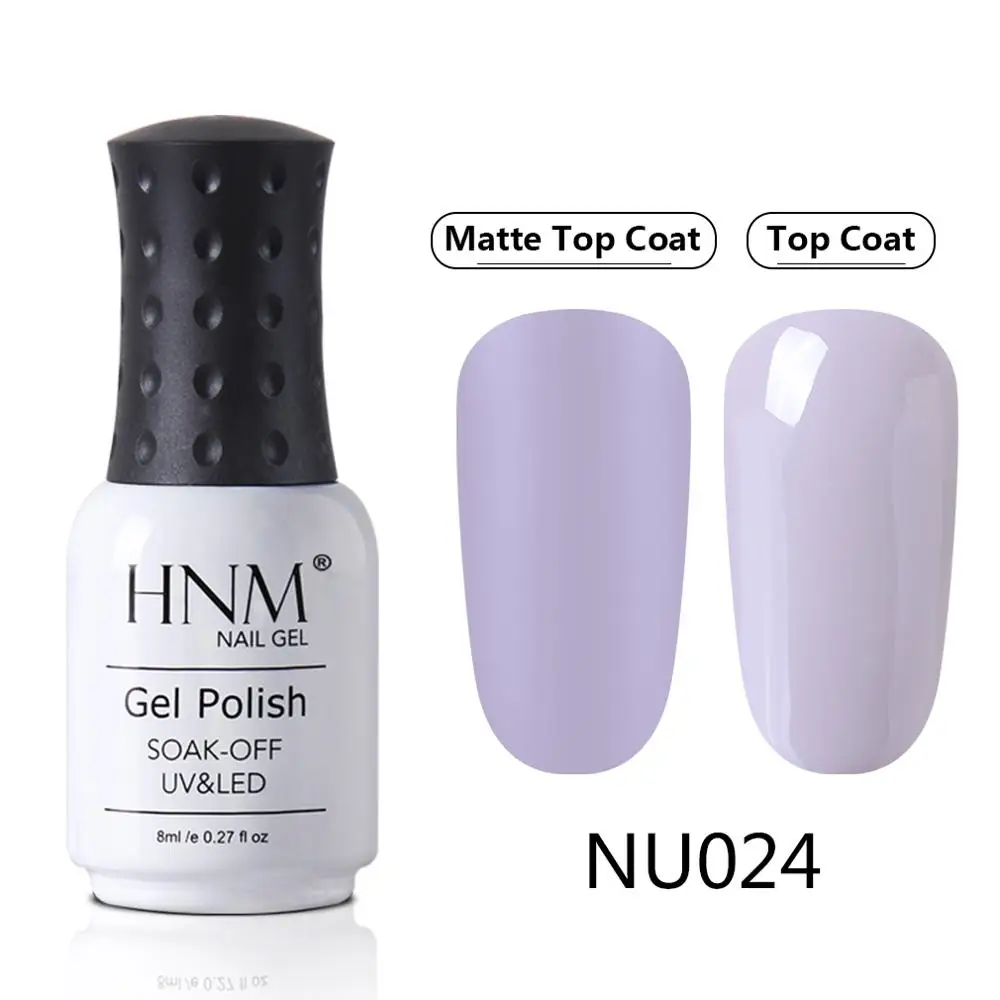 HNM розовый матовый эффект гель лак для ногтей нужно матовое верхнее покрытие Базовый Топ Полупостоянный УФ светодиодный гибридные Лаки гель лак - Цвет: NU024