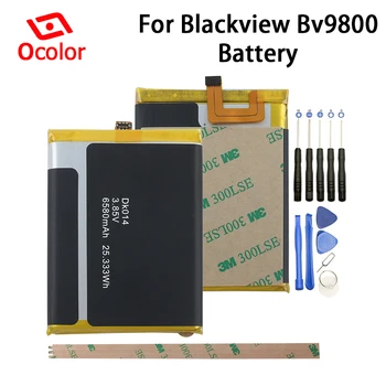 

ocolor For Blackview Bv9800 Battery 6580mAh High Capacity Long Standby Time With Tools For Blackview Bv9800 Replacement Battery