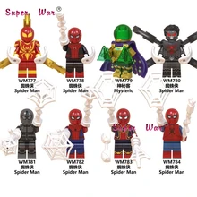 Один фильм Marvel Человек-паук Веном вдали от дома Mysterio Питер Паркер коллекция Человек-паук Строительные блоки детские игрушки