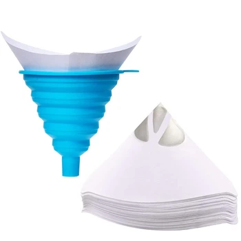 

Strainer Cone Silicone Funnel Filter Tip Cone Shaped Fine Mesh Funnel Disposable for 3D Printer Parts Accessories Filament Filte