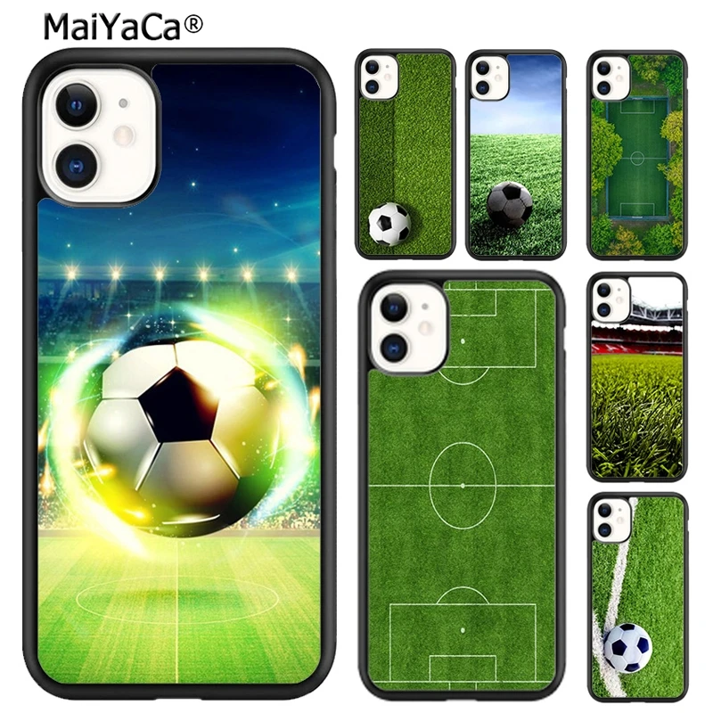 MaiYaCa футбольное поле зеленый чехол для телефона iPhone SE 6 6s 7 8 plus X XR XS 11 12 pro max Samsung Galaxy