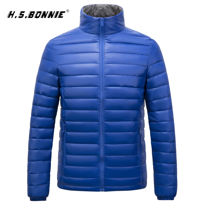 H. S. Bonnie, новинка, зимний мужской пуховик, парка, Мужская зимняя теплая одежда на белом утином пуху, jaqueta masculino chaqueta hombre
