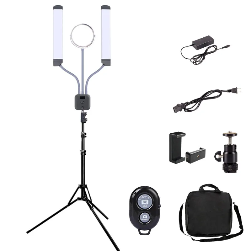 

Photo/Studio/Phone/Video professional Led Ringlight with Filter Mirror Tripod Stand Led Lamp Ring Light for photography light