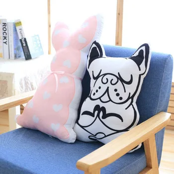 

2018 INS Nordic Brand New Toddler Baby Infant Newborn baby Pillow Cushion Baby Bedroom Decor Small Dog Sitting In Meditation