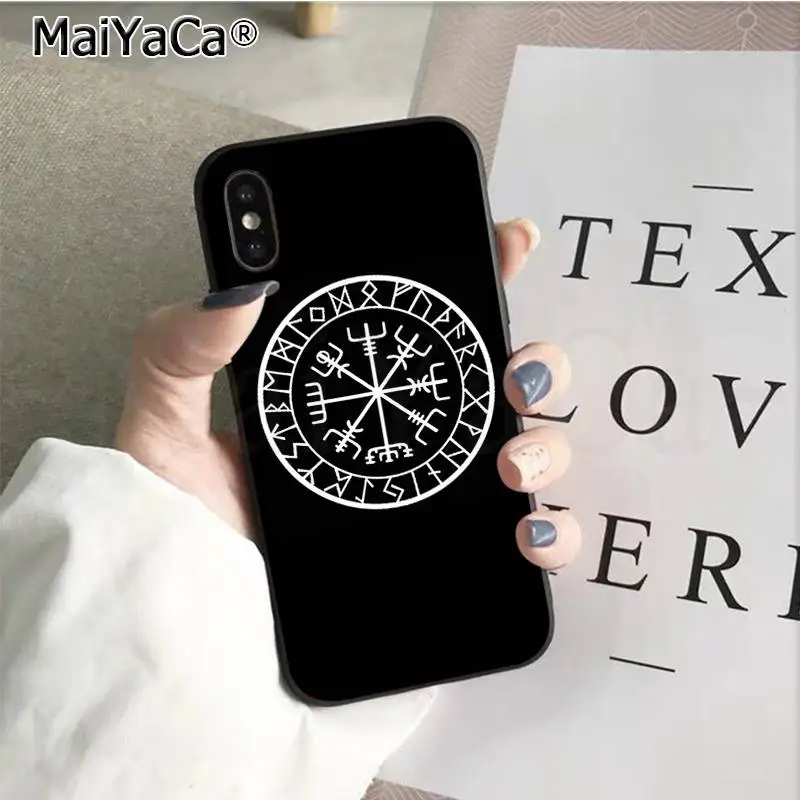 MaiYaCa Viking Vegvisir Odin скандинавский клиент высокое качество чехол для телефона для iPhone 11 pro XS MAX 8 7 6 6S Plus X 5 5S SE XR чехол - Цвет: A2