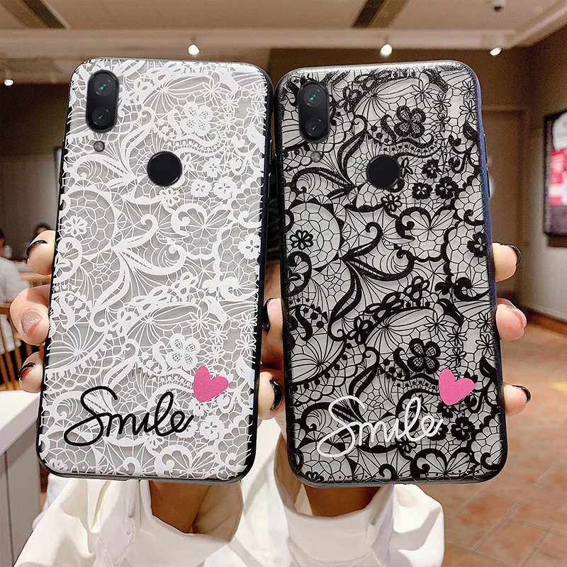 

Lace Flower Case For Samsung galaxy S10 S8 S9 J4 J6 Plus A6 A7 2018 A80 A60 A50 A40 A30 A20 A10 M10 M20 Note8 9 Love Heart Cover