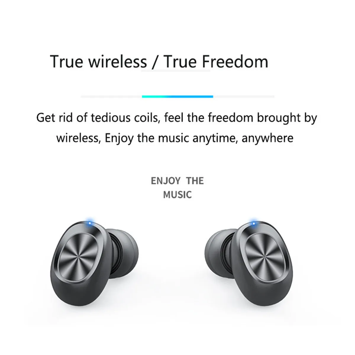 2020 Brand New Bluetooth Wireless Headsets Sports Earphone with Protable Charging Box Waterproof HIFI Sound Earbuds